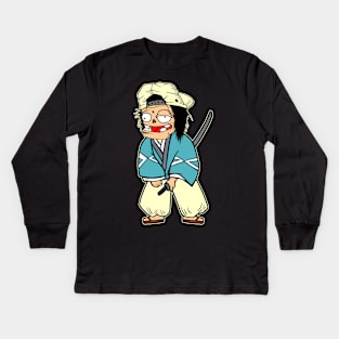 the samurai Kids Long Sleeve T-Shirt